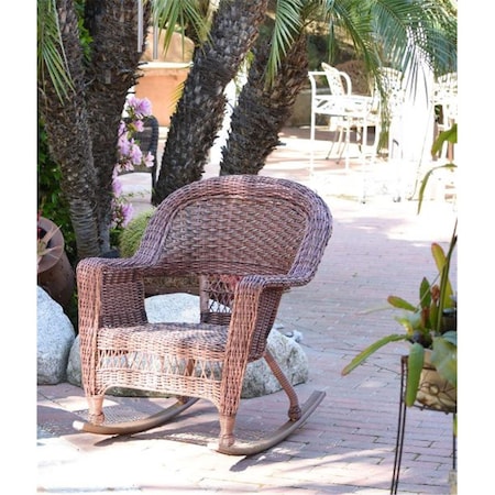 Jeco Rocker Wicker Chair, Honey W00205R-C